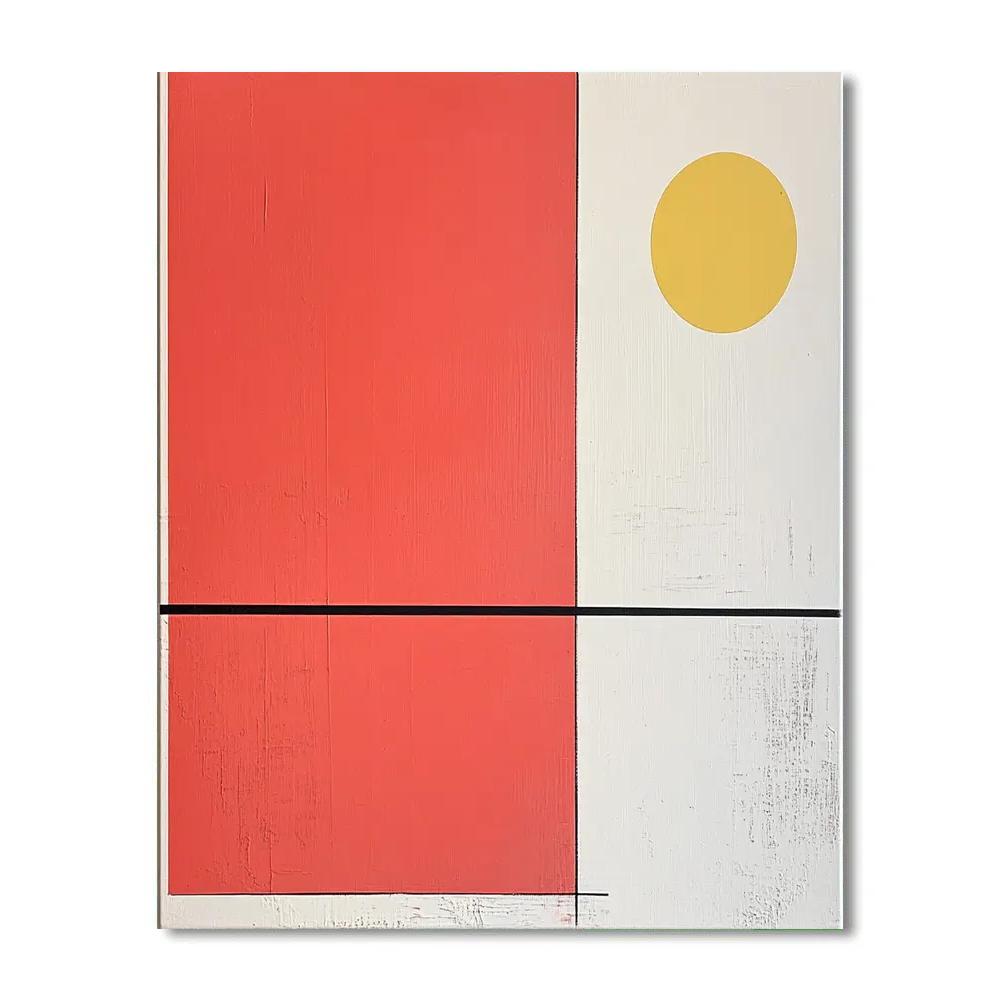 Kazimir Malevich Inspired Red Square Resonance paint by number