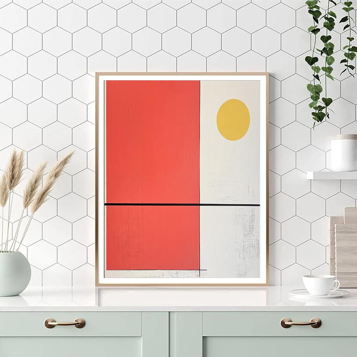 Kazimir Malevich Inspired Red Square Resonance paint by number