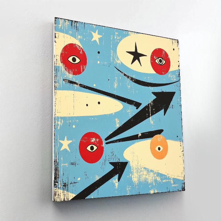 Joan Miró Inspired Celestial Navigation painting number kit