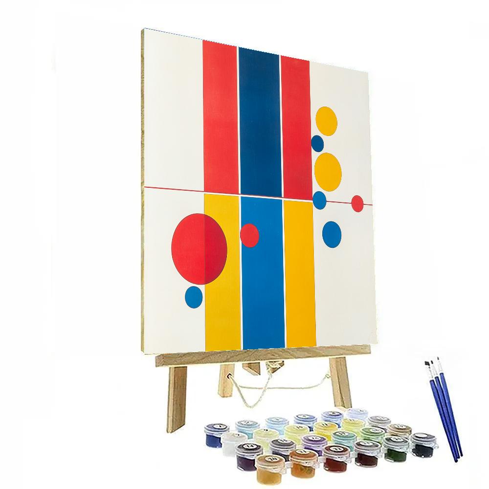 Kazimir Malevich Inspired Primary Rhythm paint by numbers