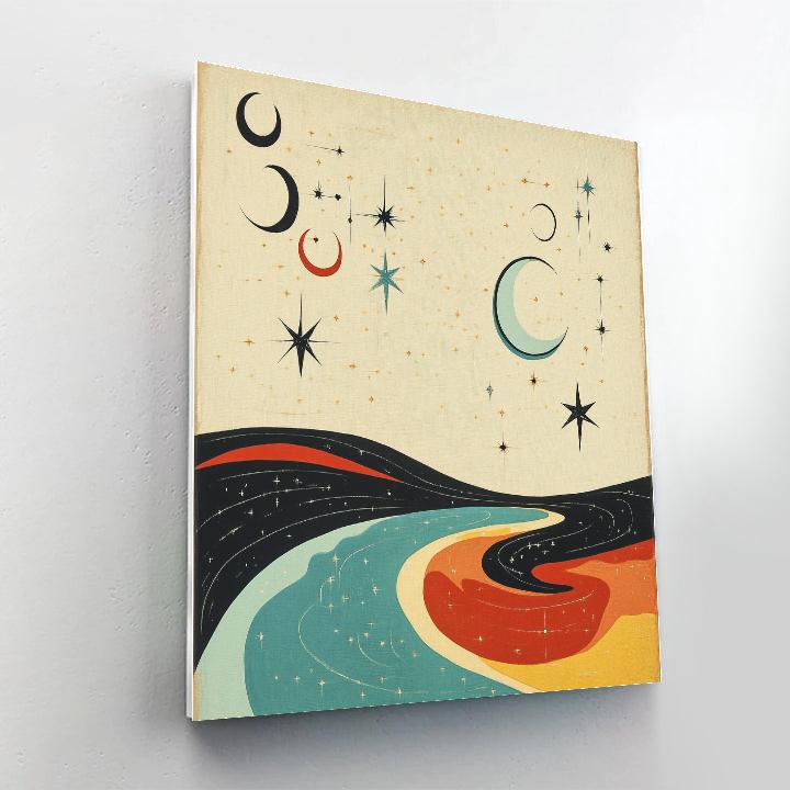 Joan Miró Inspired Celestial Tide Of Silent Constellations Paint by numbers art