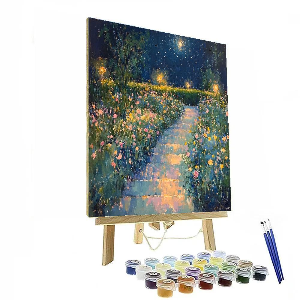 Edgar Degas Inspired Starry Gardens Paint by numbers art