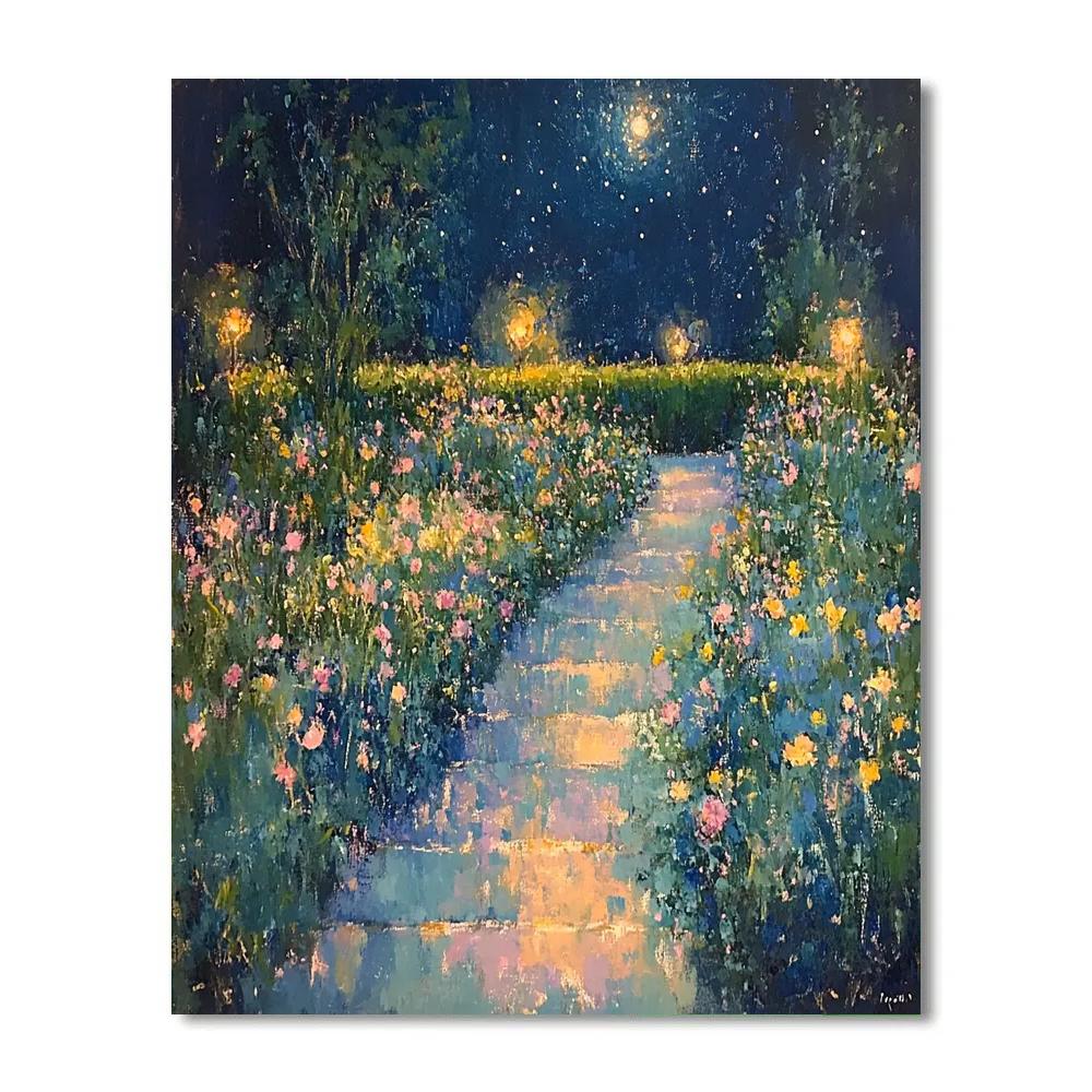 Edgar Degas Inspired Starry Gardens Paint by numbers art