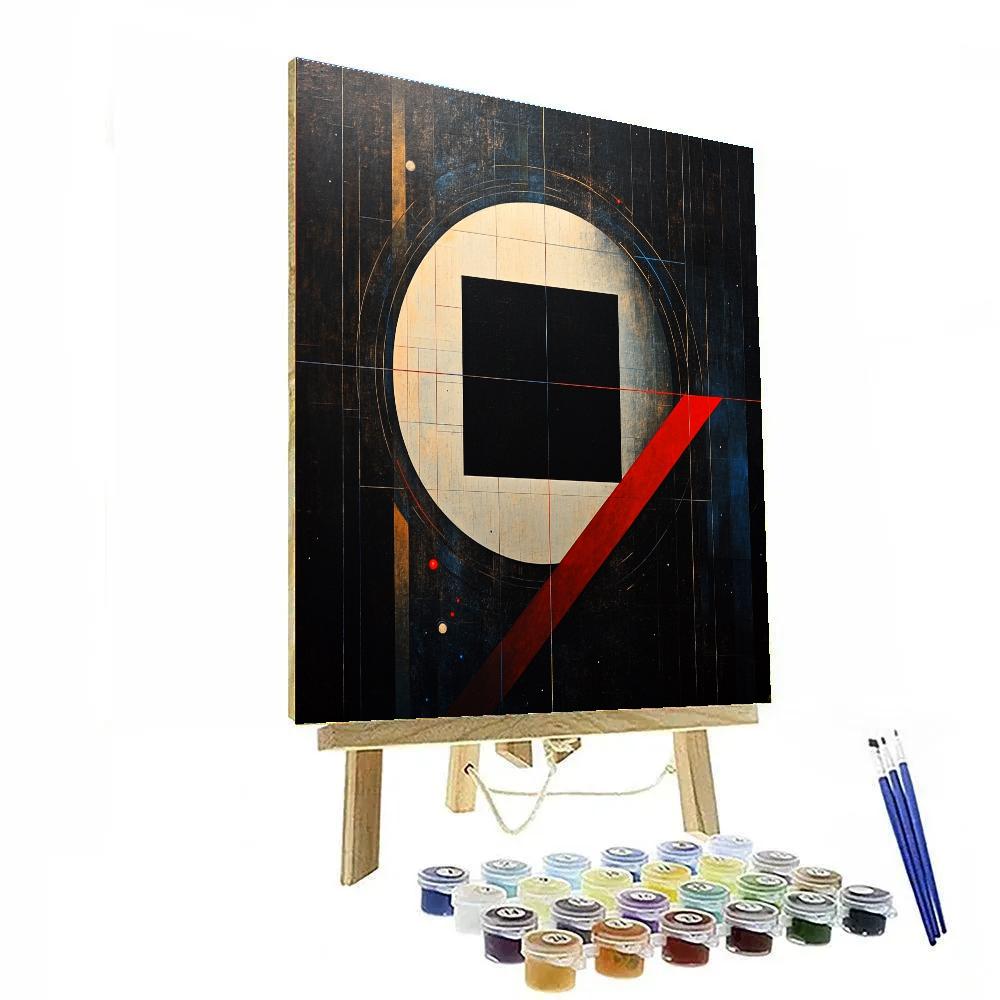 Kazimir Malevich Inspired Cosmic Vector Equilibrium Numbered painting kits