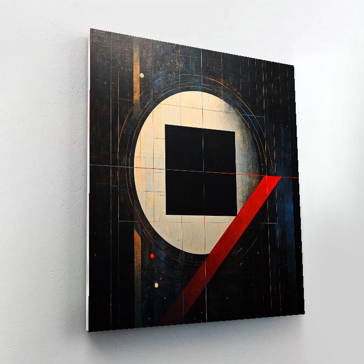 Kazimir Malevich Inspired Cosmic Vector Equilibrium Numbered painting kits