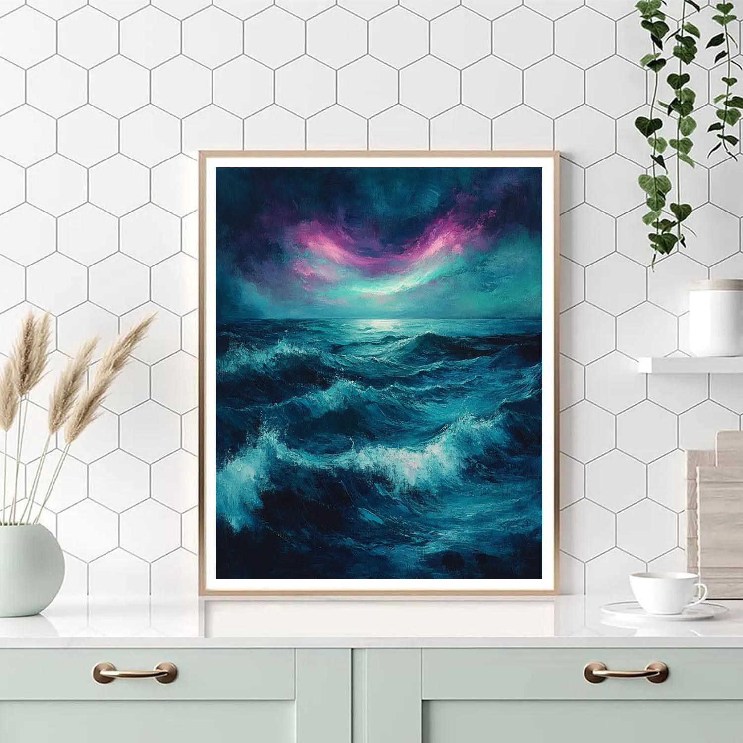 Edgar Degas Inspired Oceanic Aurora paint by number
