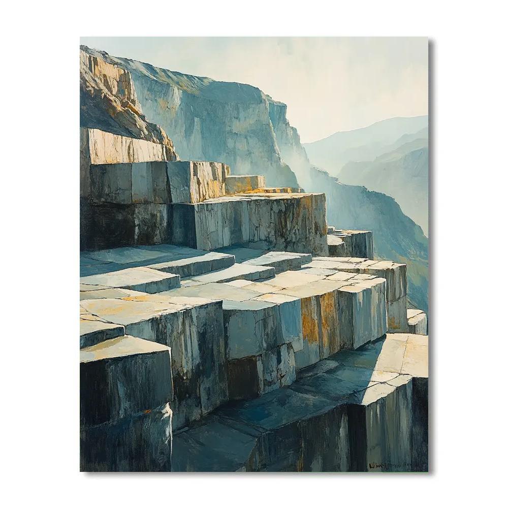 Paul Cézanne Inspired Quarry Mist Harmonies paint by color