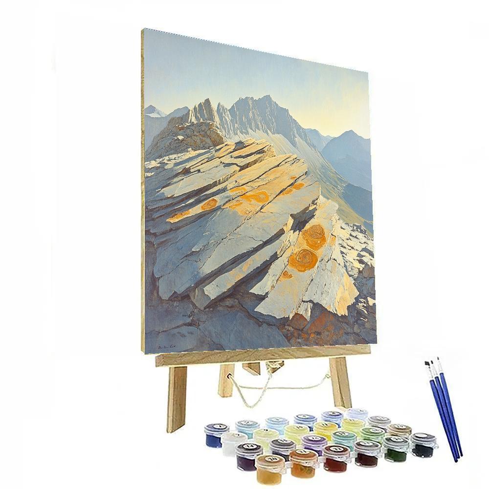 Edgar Degas Inspired Mountain Fossils Paint by numbers art