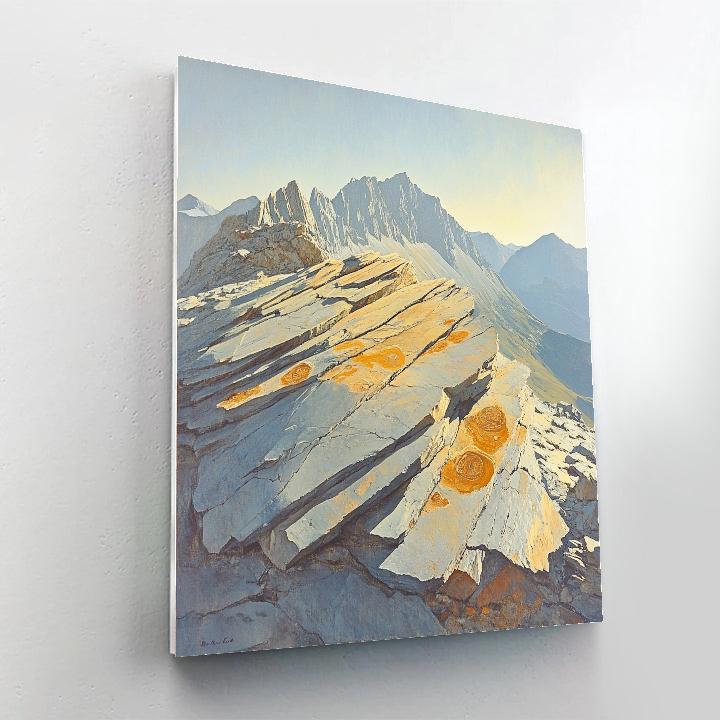 Edgar Degas Inspired Mountain Fossils Paint by numbers art