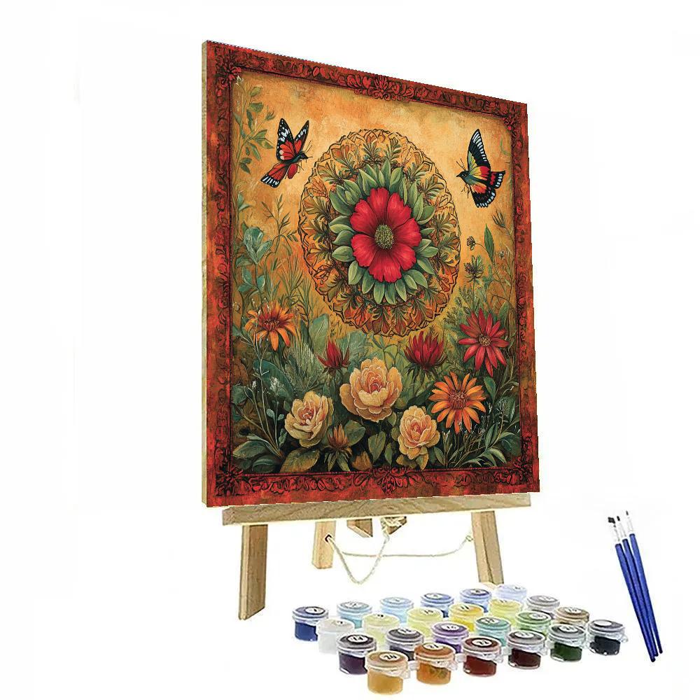 Frida Kahlo Inspired Garden Of Resilience painting number kit
