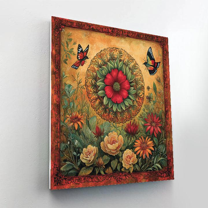 Frida Kahlo Inspired Garden Of Resilience painting number kit
