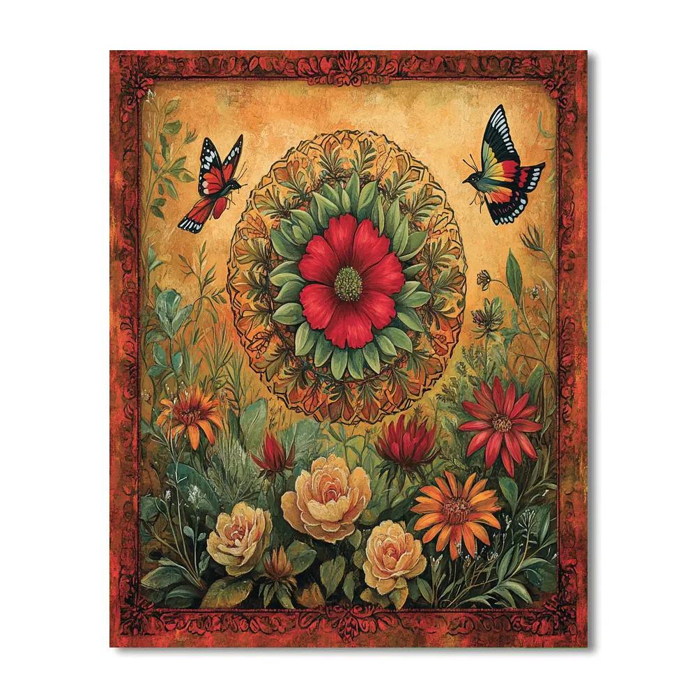 Frida Kahlo Inspired Garden Of Resilience painting number kit