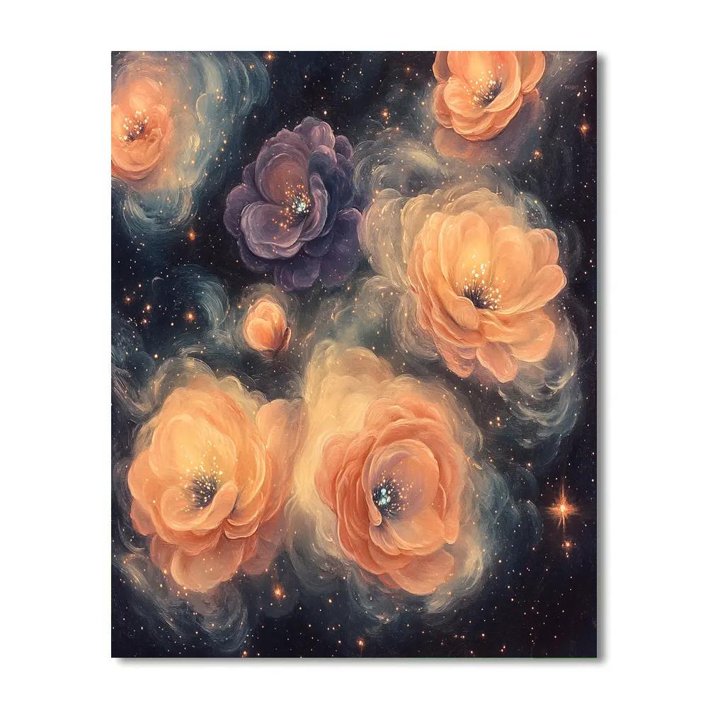 Edgar Degas Inspired Blooming Nebula DIY paint by numbers