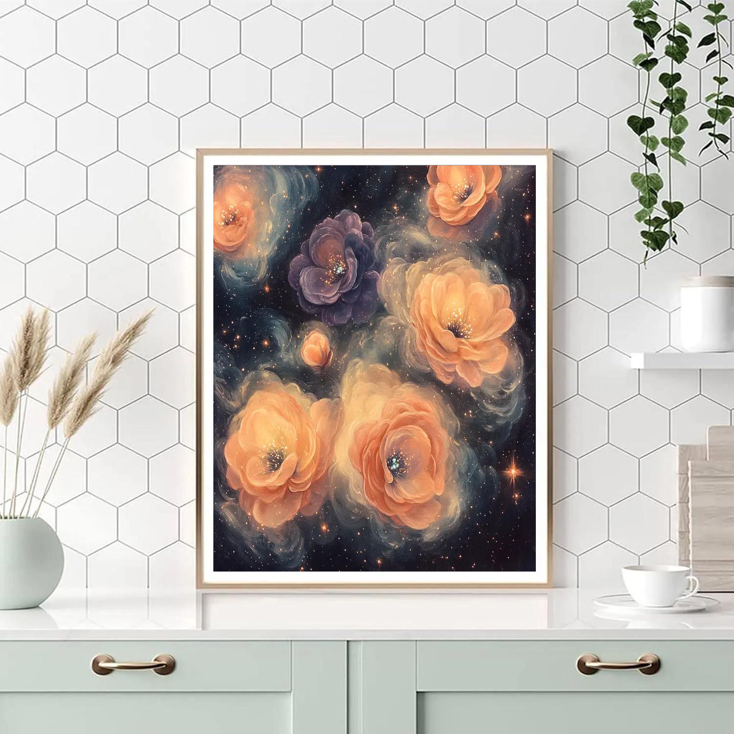 Edgar Degas Inspired Blooming Nebula DIY paint by numbers