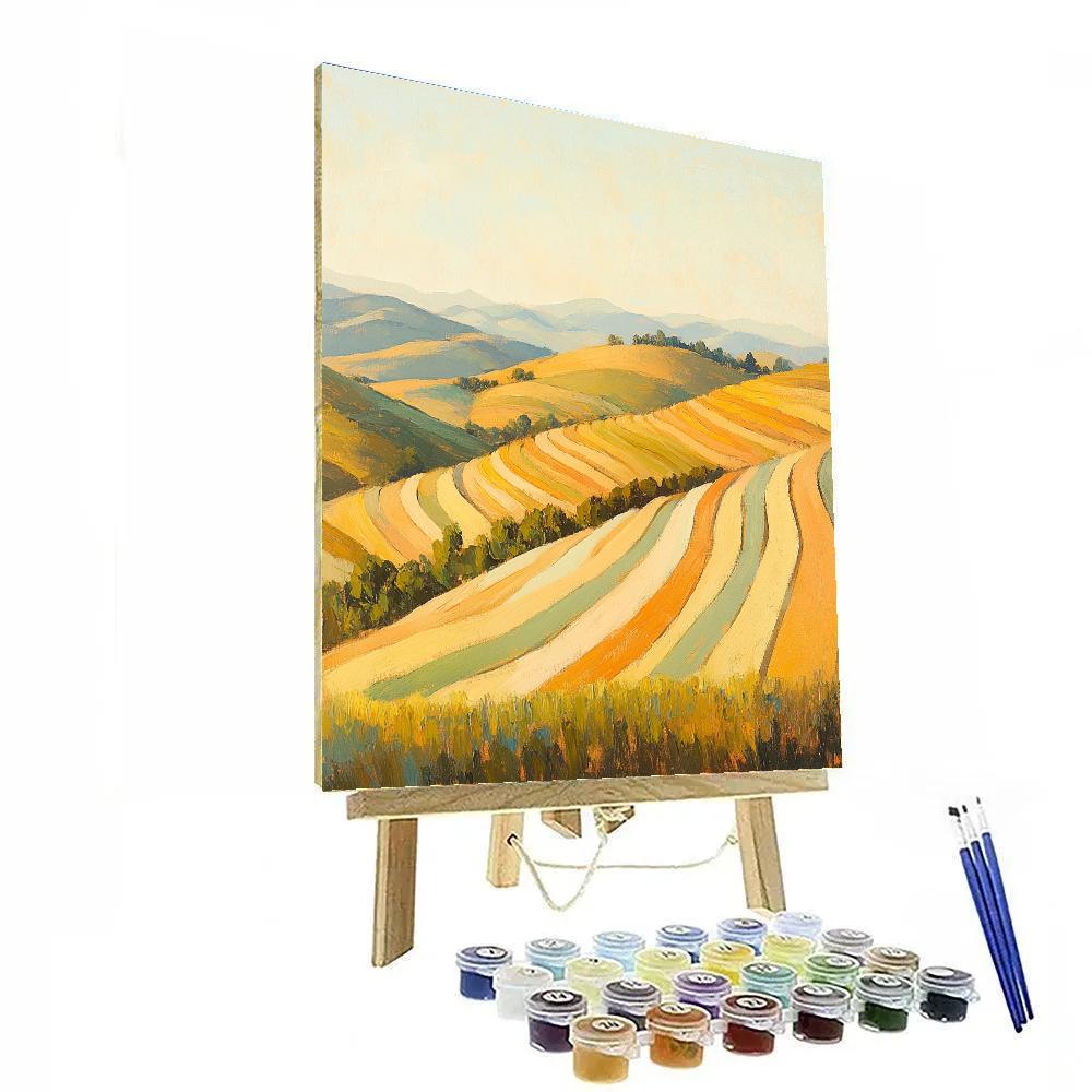 Paul Cézanne Inspired Stillness Of Sunlit Terraces paint by numbers