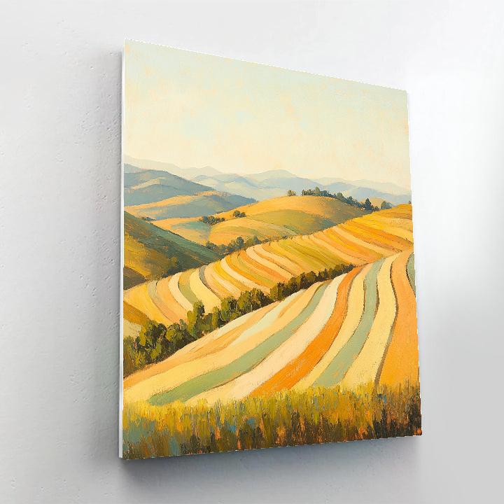 Paul Cézanne Inspired Stillness Of Sunlit Terraces paint by numbers