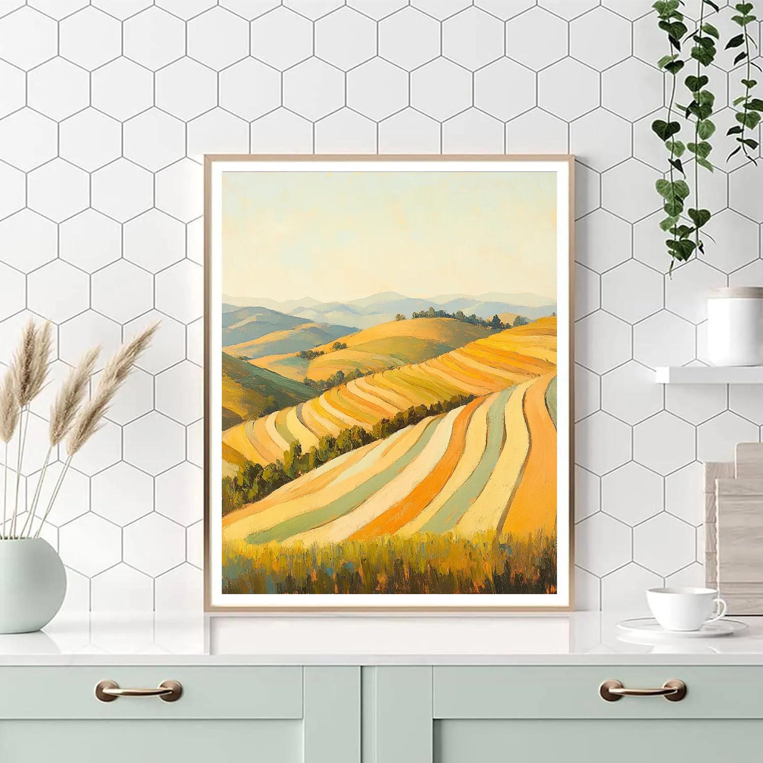 Paul Cézanne Inspired Stillness Of Sunlit Terraces paint by numbers