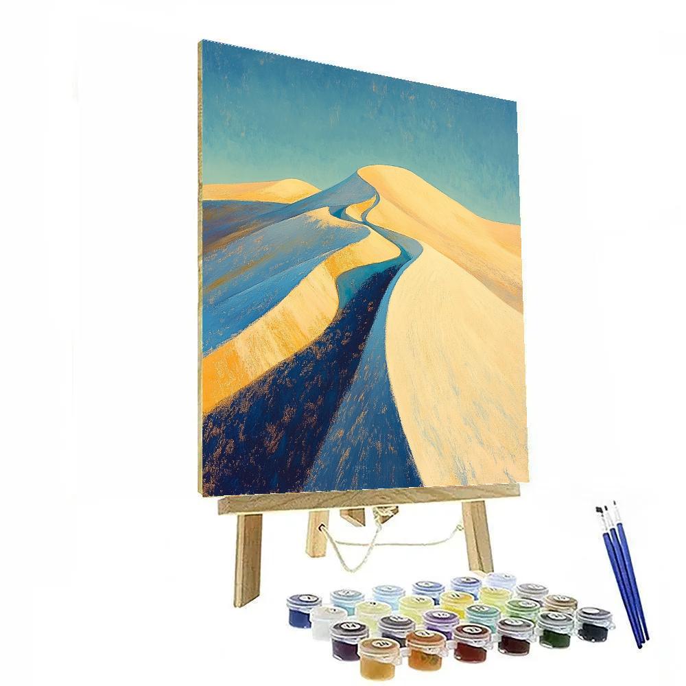 Edgar Degas Inspired Wind Patterns Over Dunes Paint by numbers art