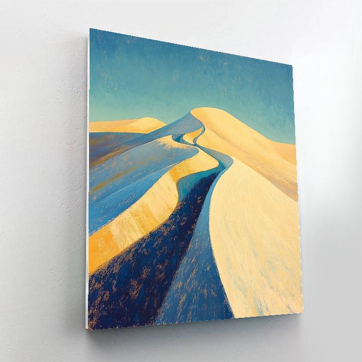 Edgar Degas Inspired Wind Patterns Over Dunes Paint by numbers art