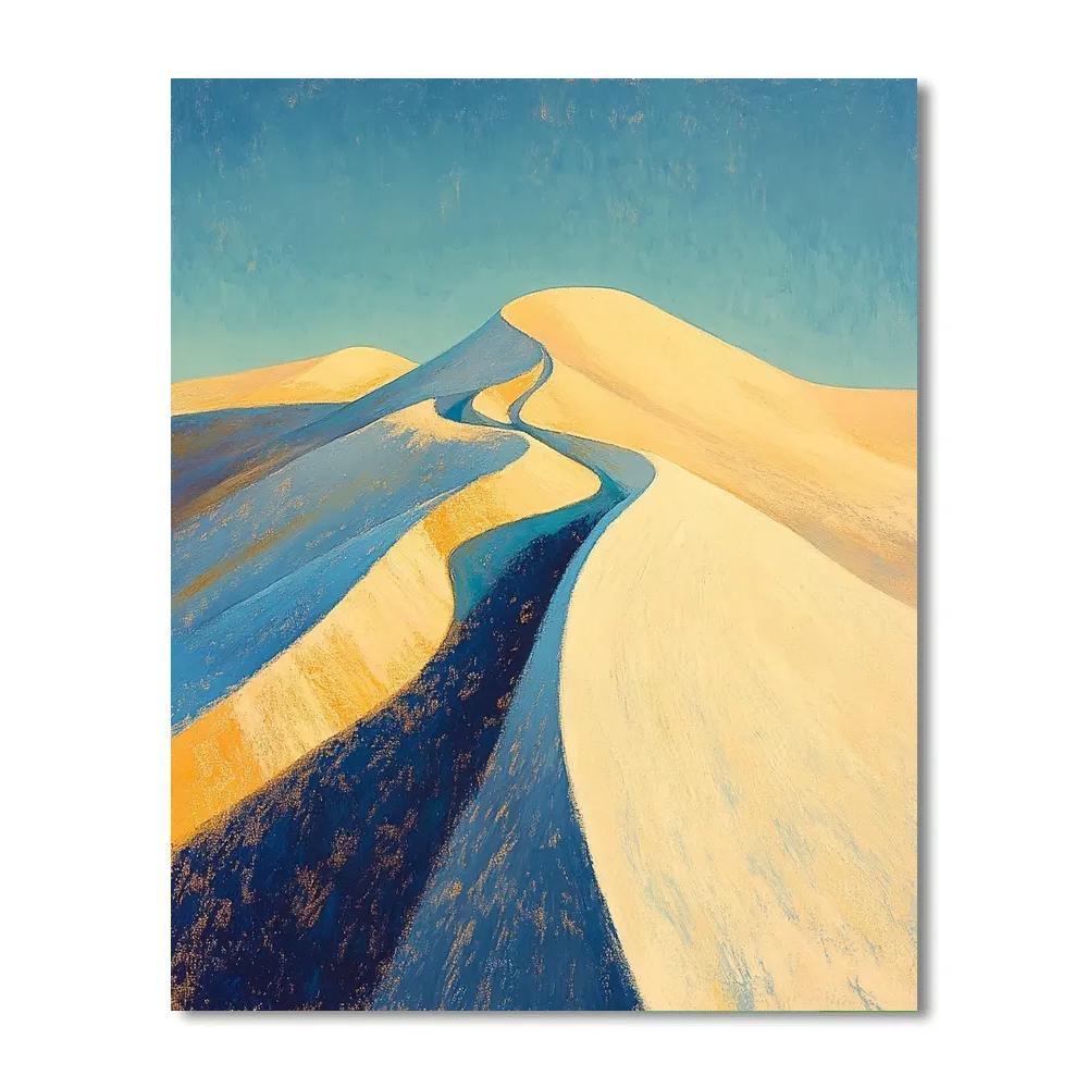 Edgar Degas Inspired Wind Patterns Over Dunes Paint by numbers art