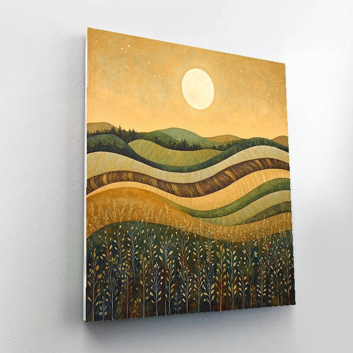 Nandalal Bose Inspired Lunar Harvest Paint by numbers art