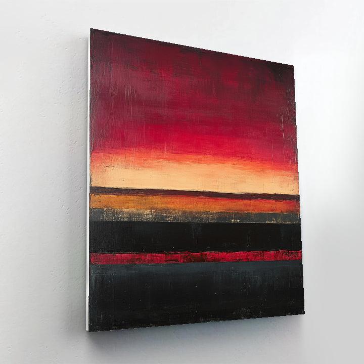 Mark Rothko Inspired Crimson Dusk Painting by numbers kit