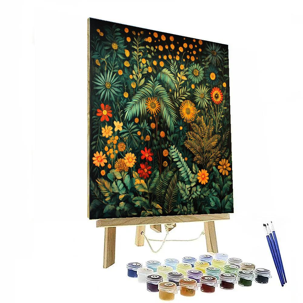 Frida Kahlo Inspired Silent Altar Of Leaves Painting by numbers kit