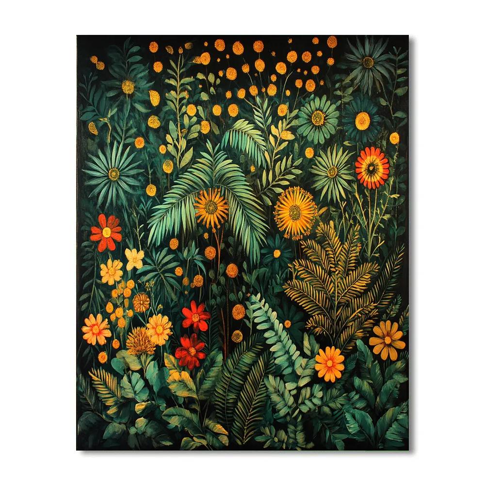 Frida Kahlo Inspired Silent Altar Of Leaves Painting by numbers kit