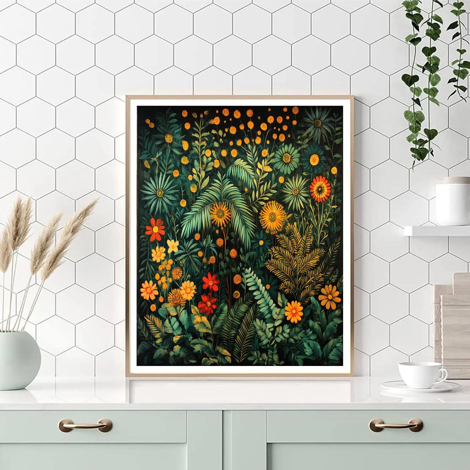 Frida Kahlo Inspired Silent Altar Of Leaves Painting by numbers kit