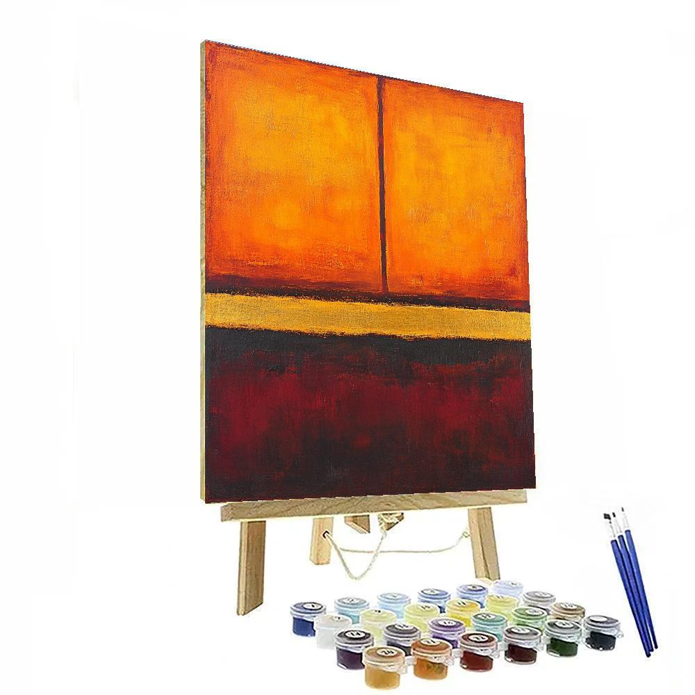 Mark Rothko Inspired Ember Field painting number kit