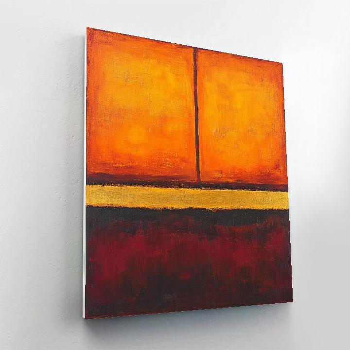 Mark Rothko Inspired Ember Field painting number kit
