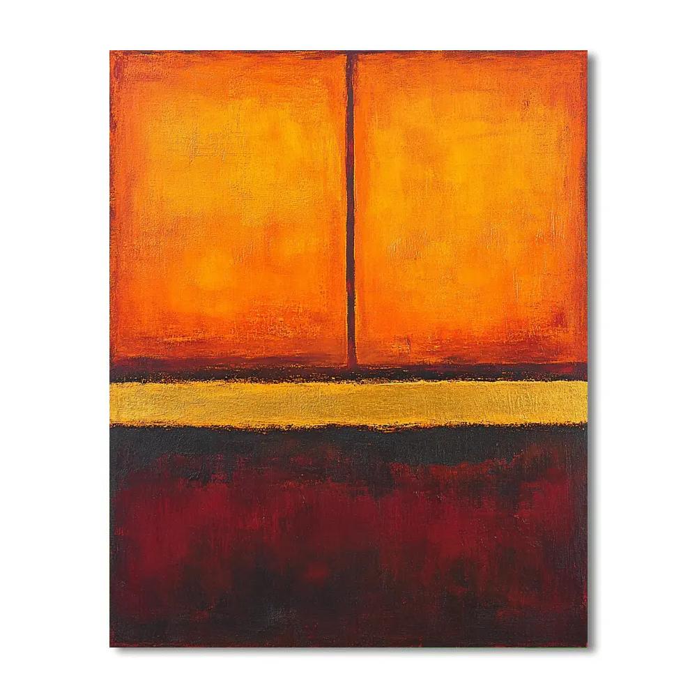Mark Rothko Inspired Ember Field painting number kit