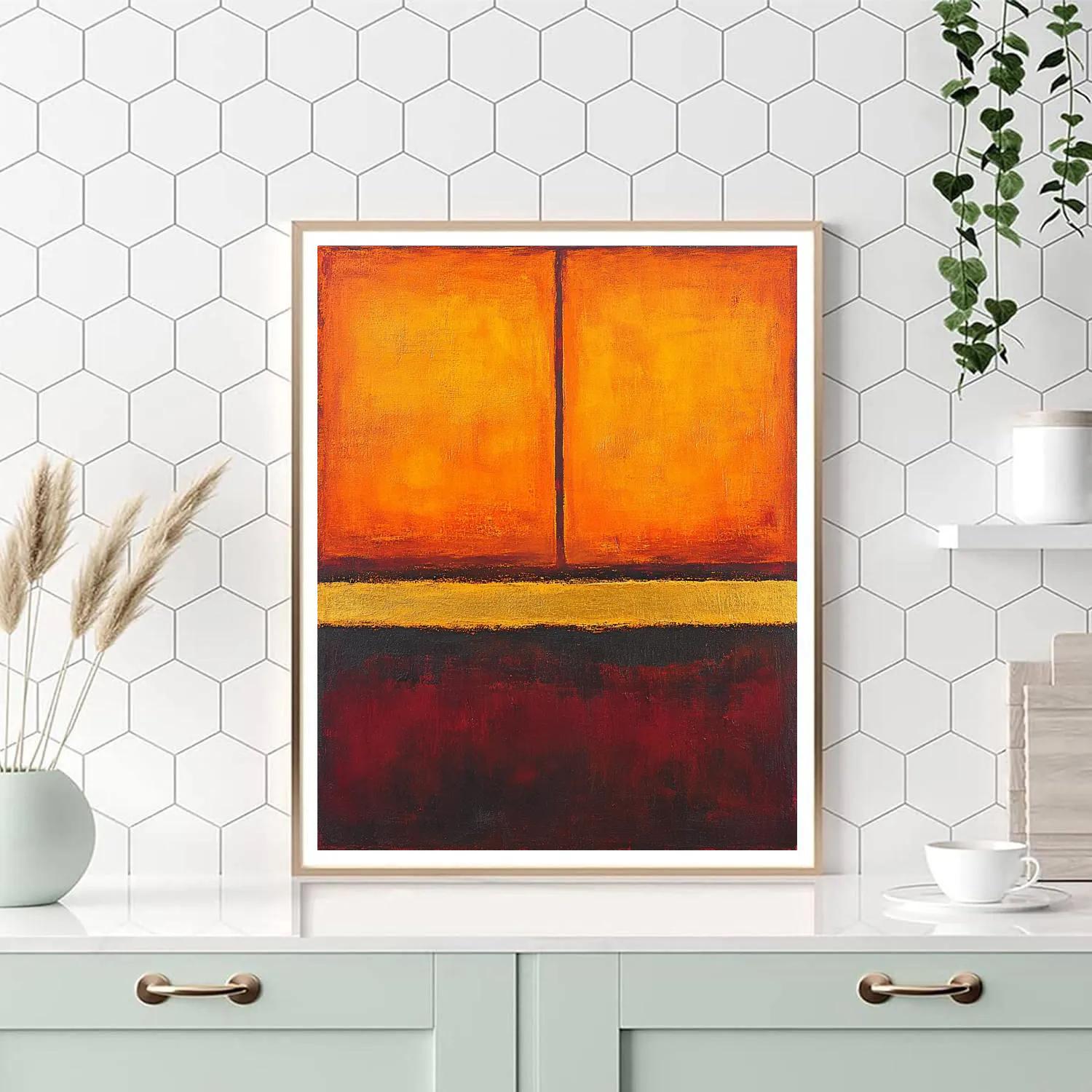 Mark Rothko Inspired Ember Field painting number kit