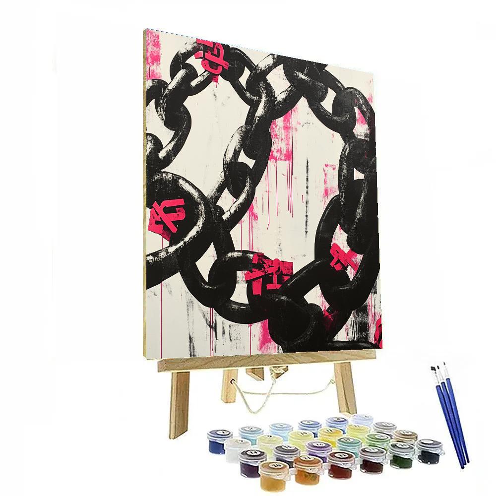 Banksy Inspired Economic Chains paint by number