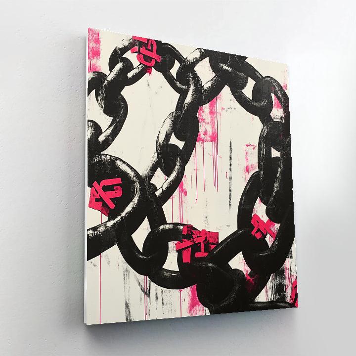 Banksy Inspired Economic Chains paint by number