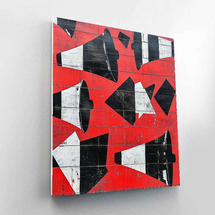 Banksy Inspired Silent Protest paint by number