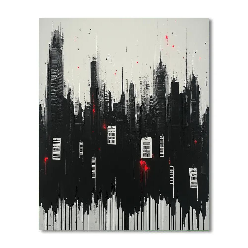 Banksy Inspired Consumerist Mirage Painting by numbers kit