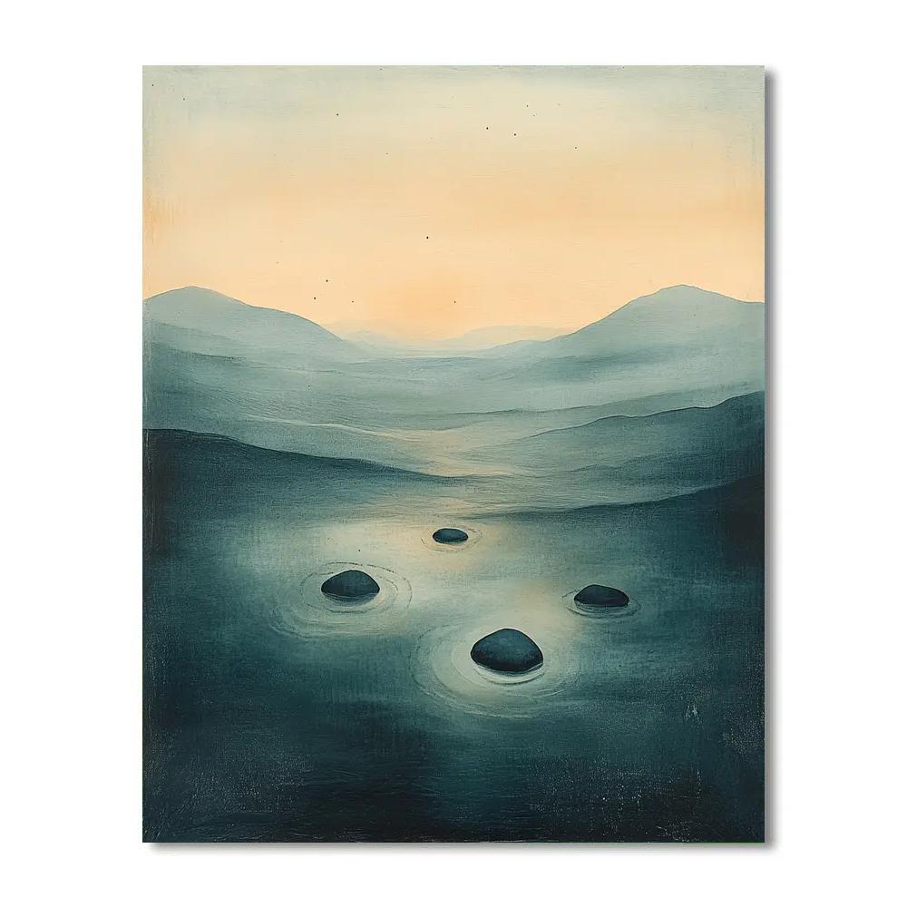 Max Ernst Inspired Dreamscape Of Echoes paint by number