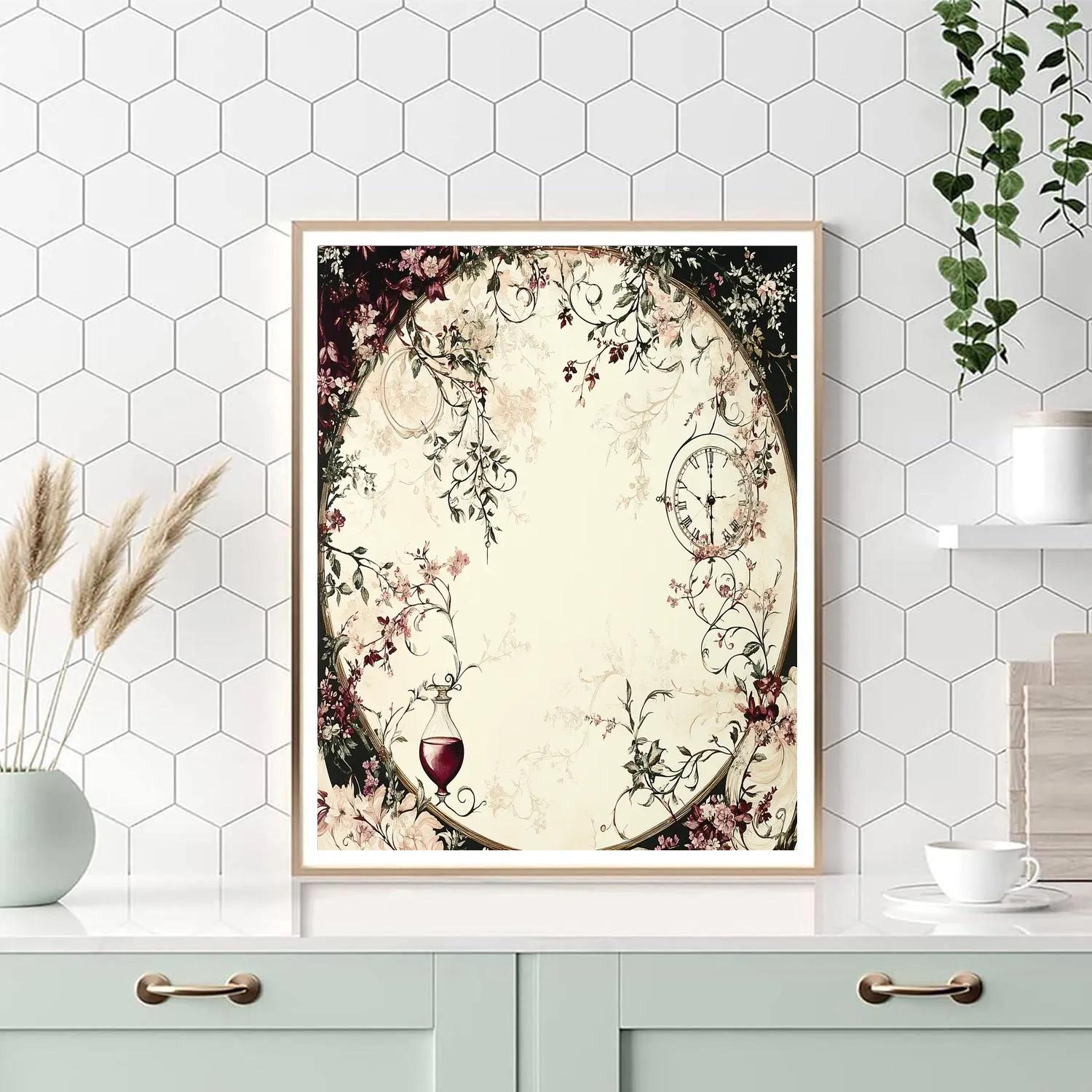 Alphonse Mucha Inspired Times Garden painting number kit