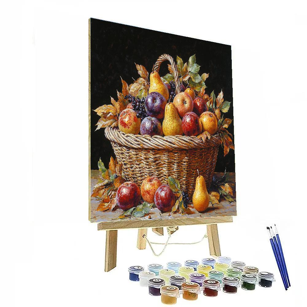 Caravaggio Inspired Withering Orchard Basket painting number kit