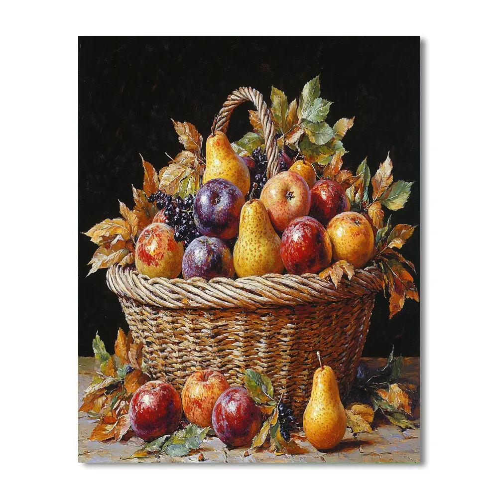Caravaggio Inspired Withering Orchard Basket painting number kit