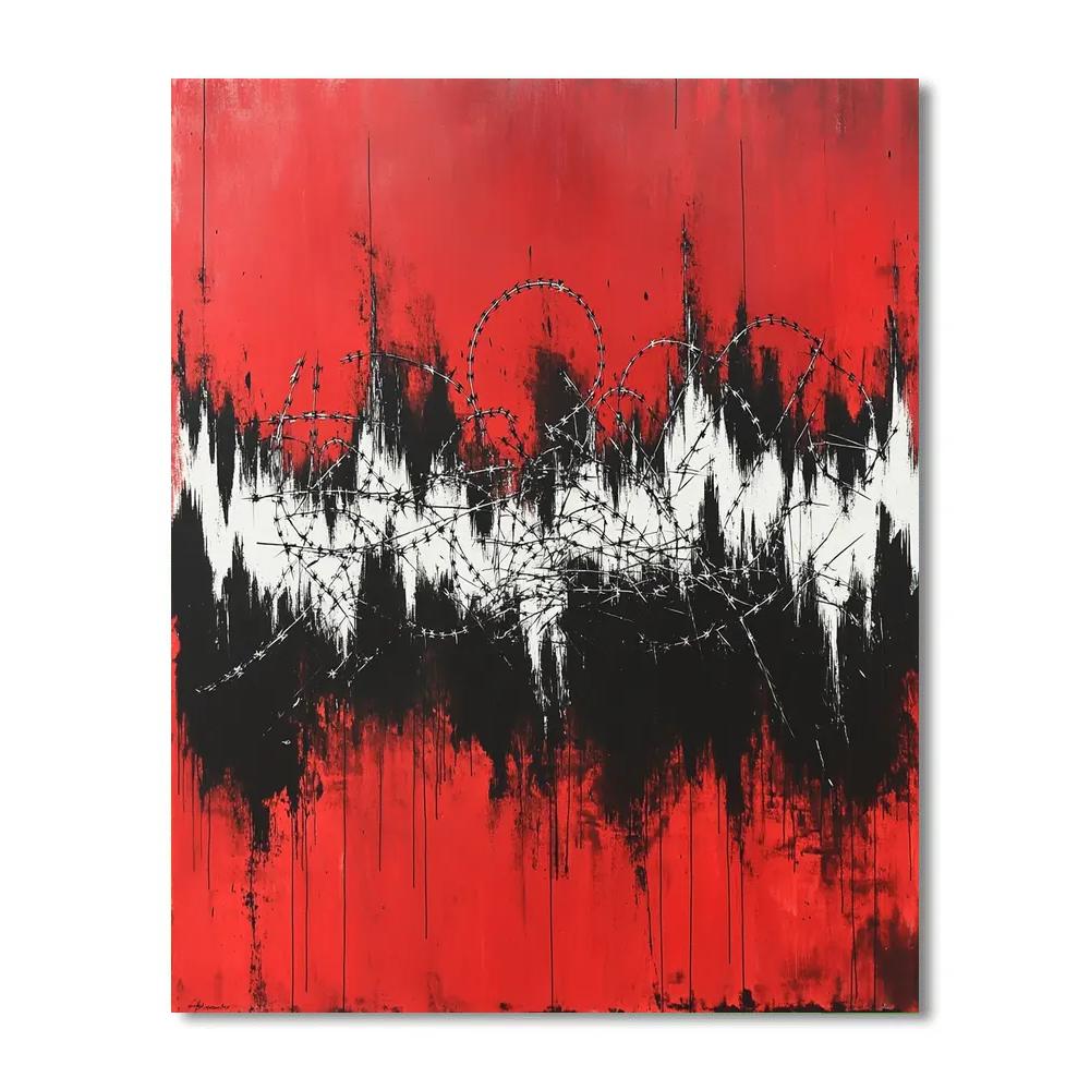 Banksy Inspired Wars Empty Echo painting number kit