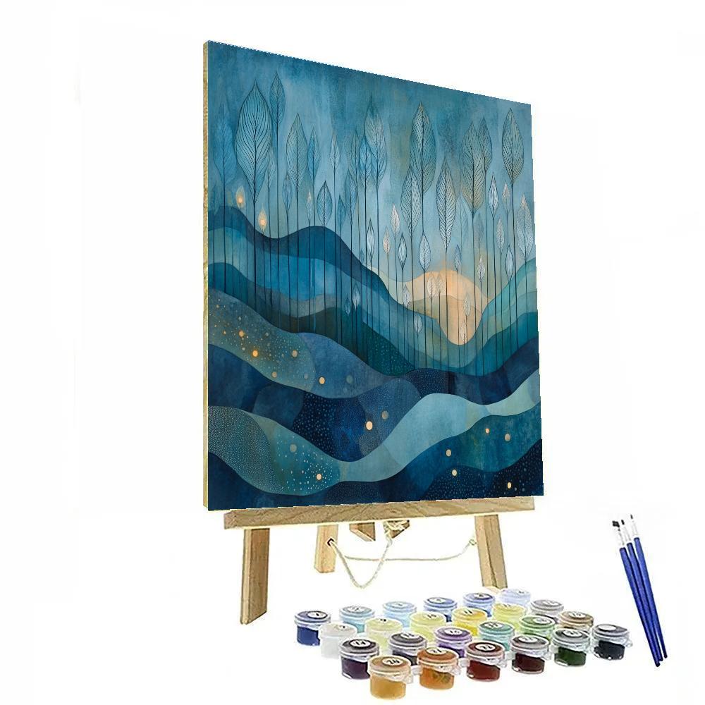 Max Ernst Inspired Subterranean Forest Of Whispers paint by number