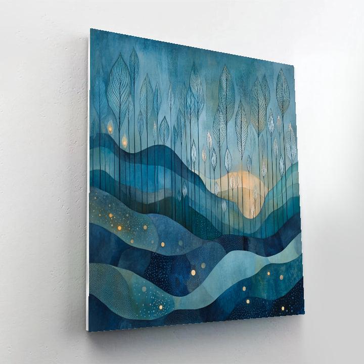 Max Ernst Inspired Subterranean Forest Of Whispers paint by number