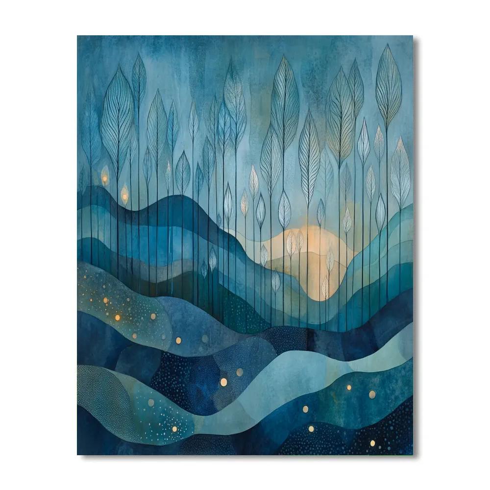 Max Ernst Inspired Subterranean Forest Of Whispers paint by number