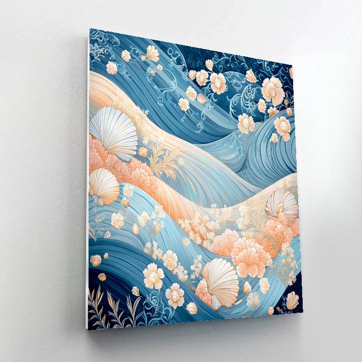 Alphonse Mucha Inspired Symphony Of Waves paint by numbers