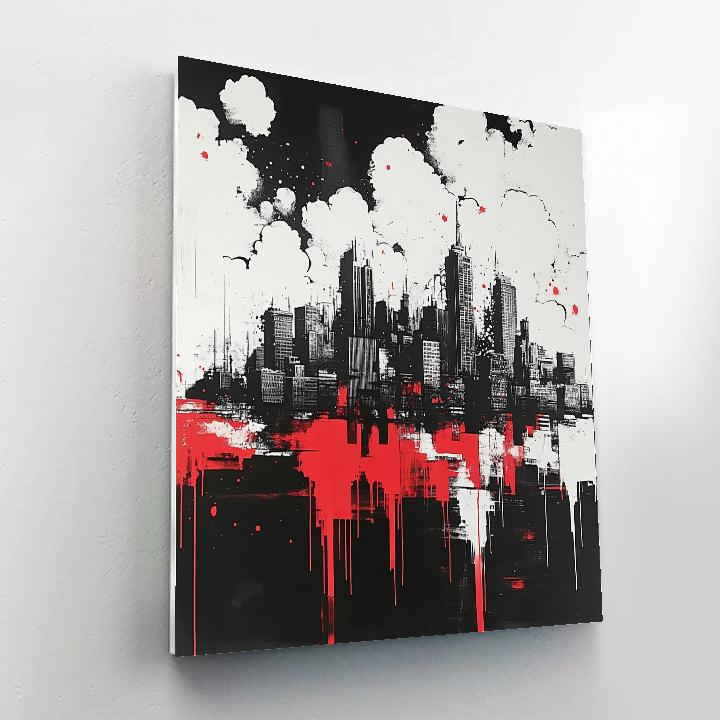 Banksy Inspired Urban Reflection painting number kit