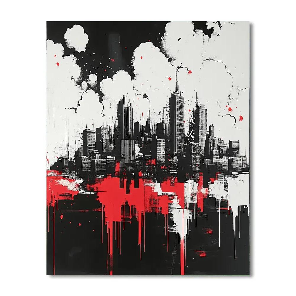 Banksy Inspired Urban Reflection painting number kit