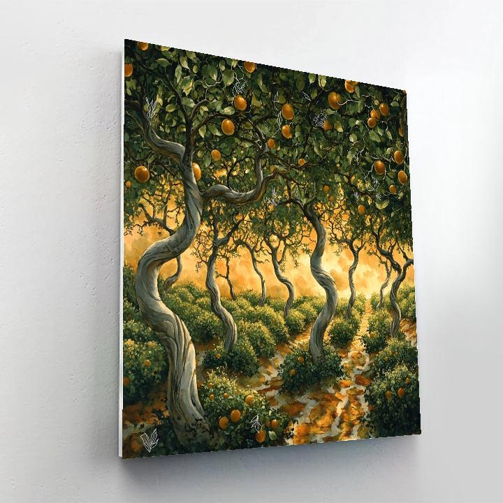 Michelangelo Inspired Celestial Orchard painting number kit