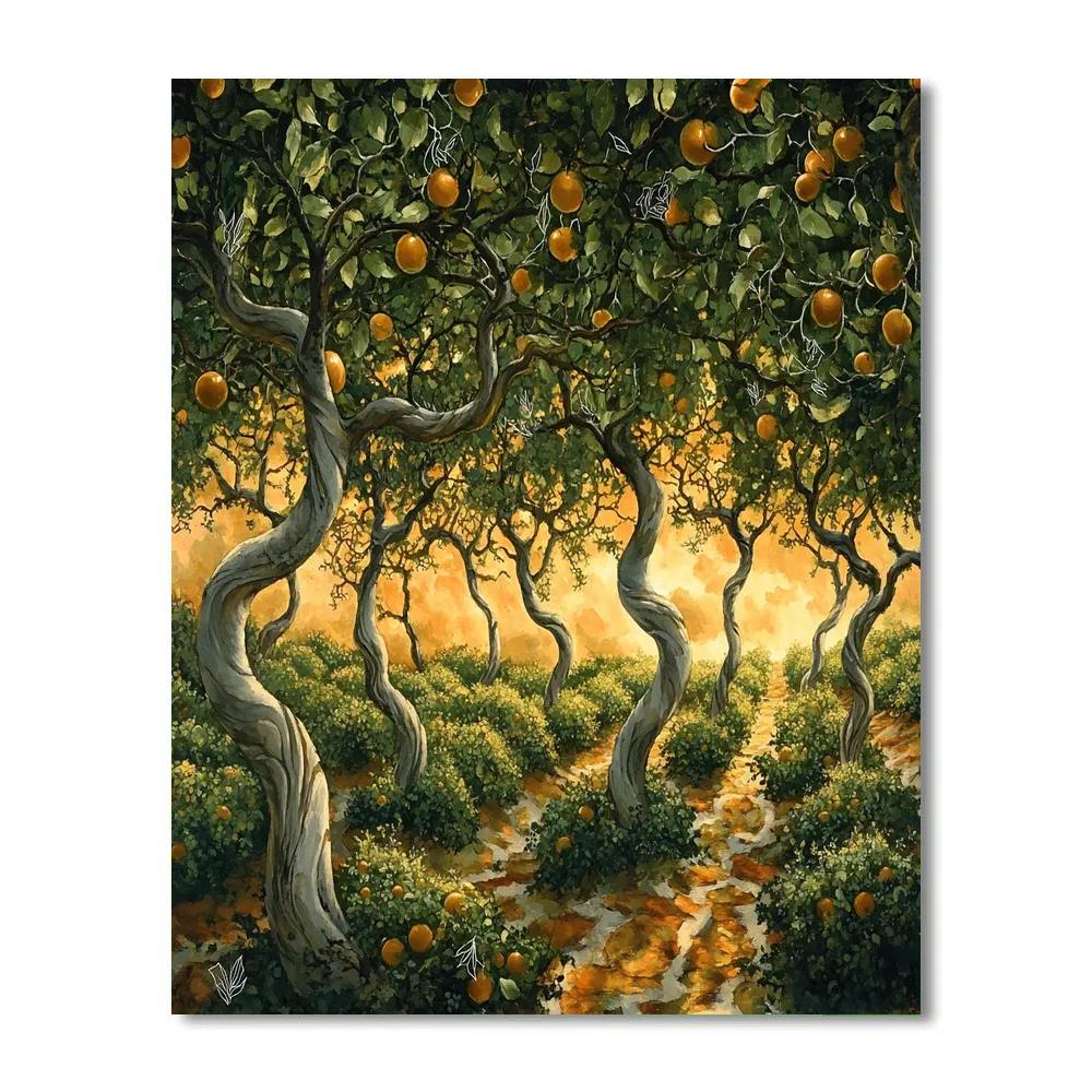 Michelangelo Inspired Celestial Orchard painting number kit